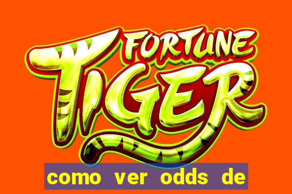 como ver odds de jogos passados