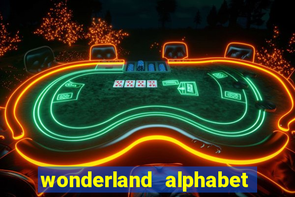 wonderland alphabet comic studio