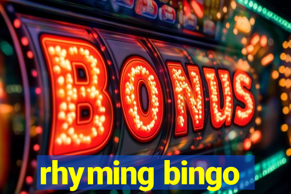 rhyming bingo