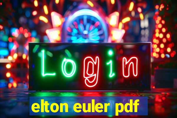 elton euler pdf