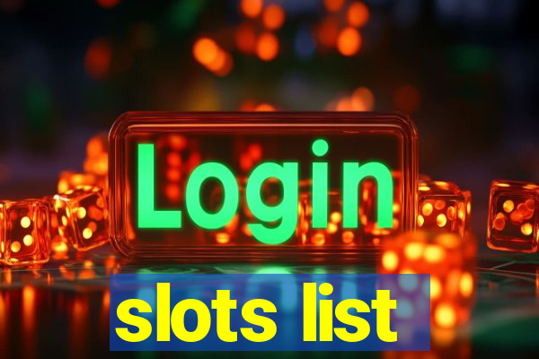 slots list