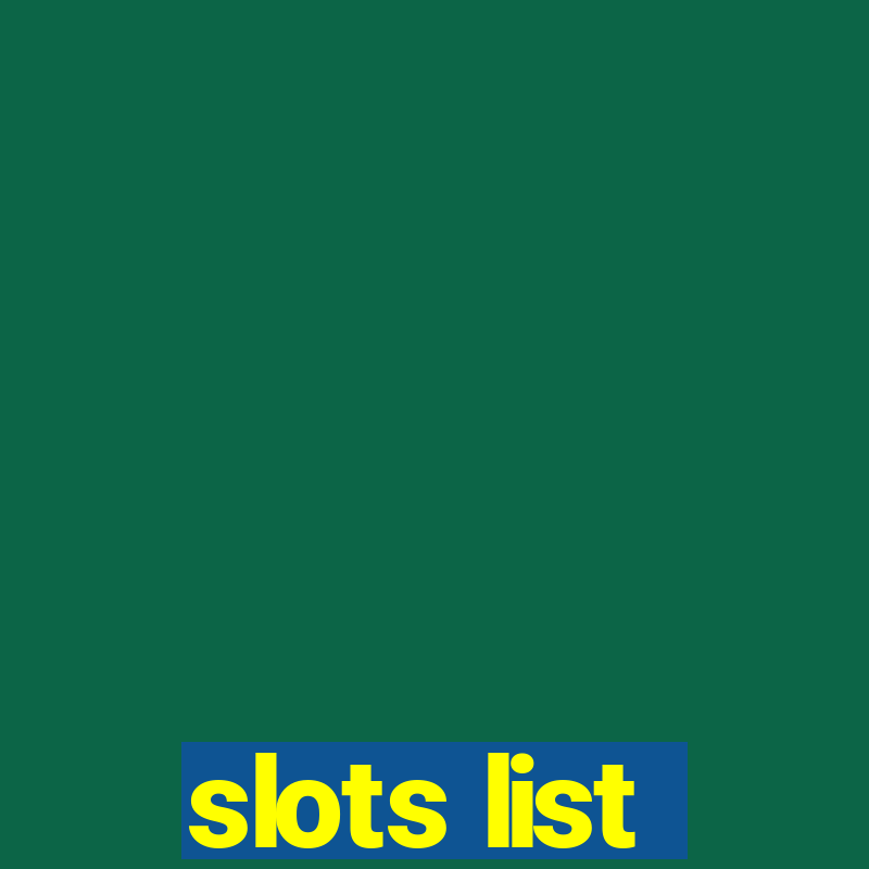 slots list