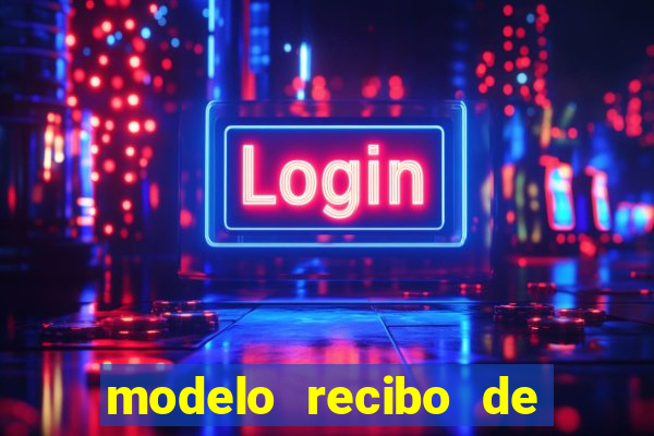 modelo recibo de pagamento word