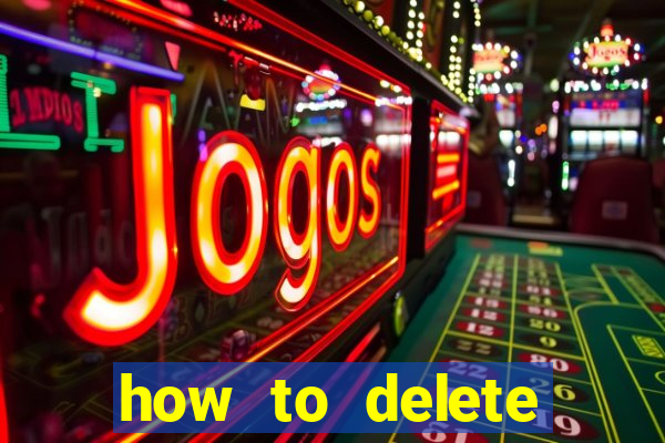 how to delete account in bingo plus