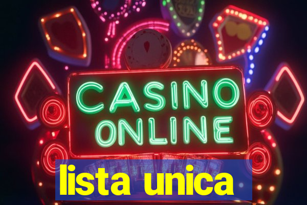 lista unica