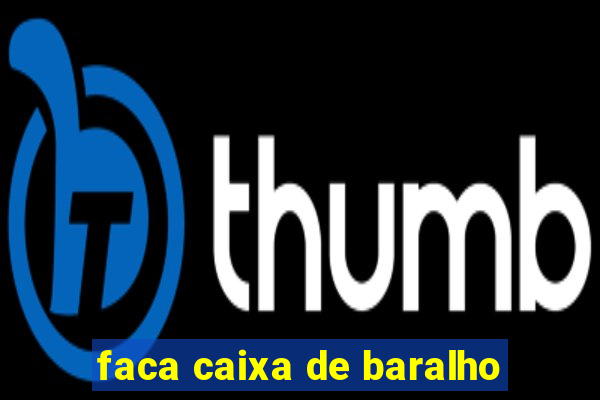 faca caixa de baralho