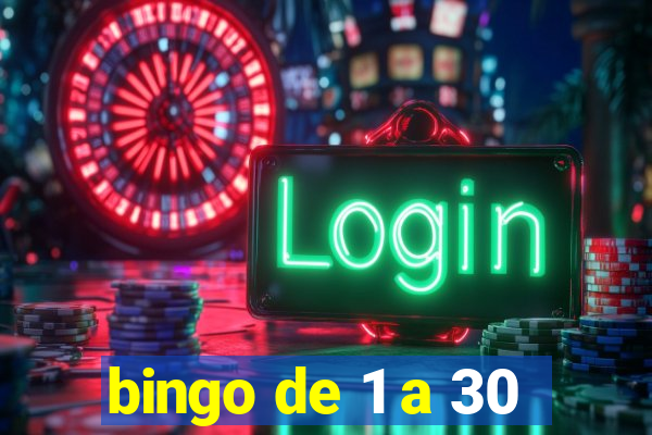 bingo de 1 a 30