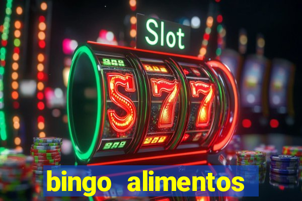 bingo alimentos para imprimir