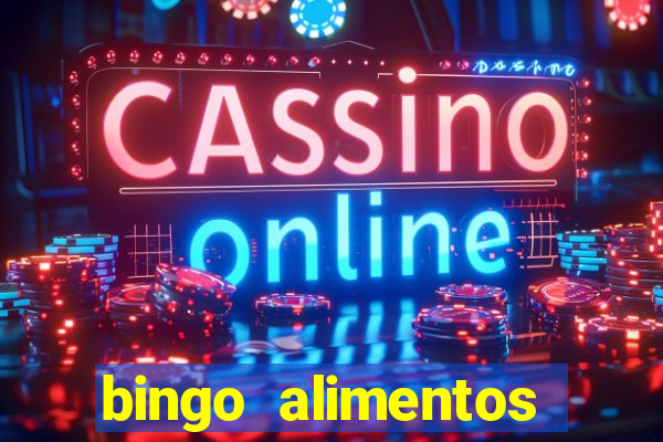 bingo alimentos para imprimir