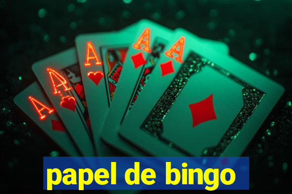 papel de bingo