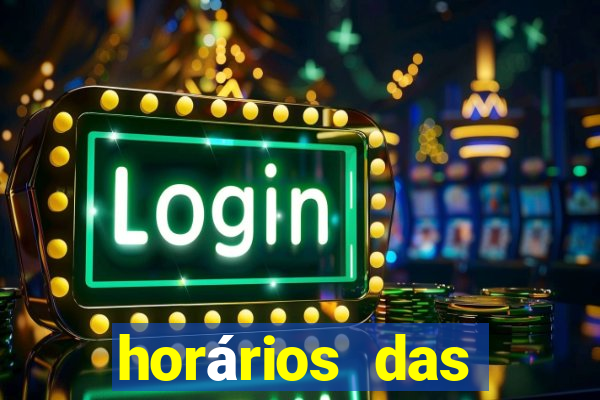 horários das plataformas de jogos