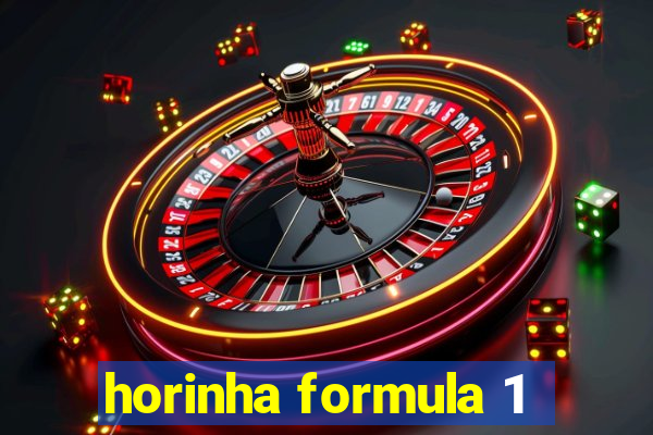 horinha formula 1