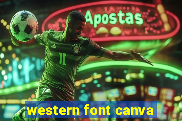 western font canva