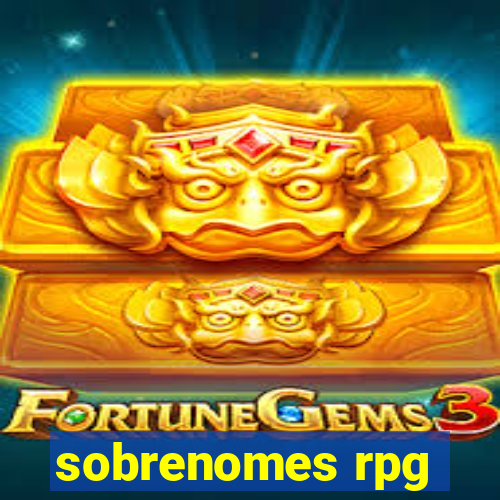 sobrenomes rpg