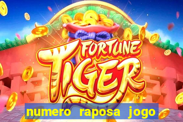 numero raposa jogo do bicho