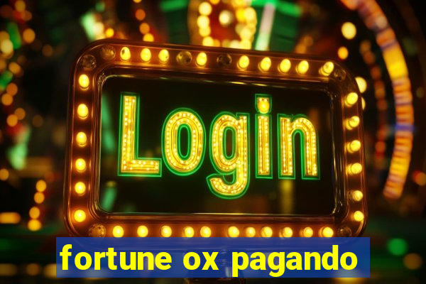 fortune ox pagando