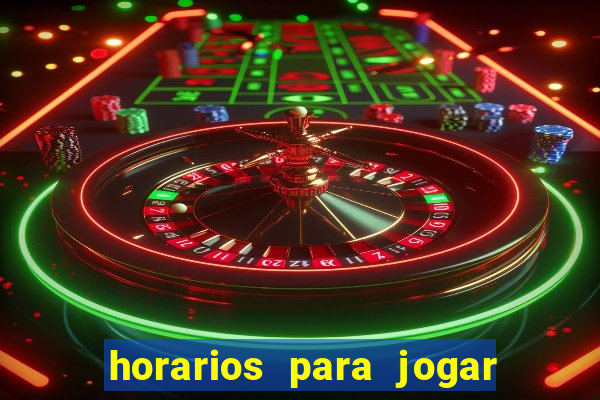 horarios para jogar fortune mouse