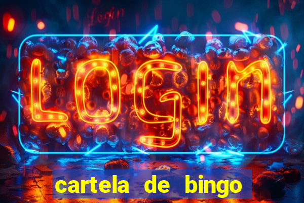 cartela de bingo da sorte