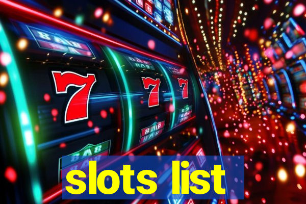 slots list