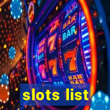 slots list