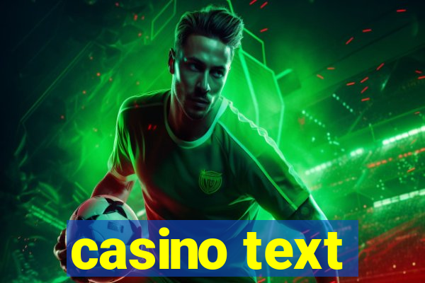 casino text