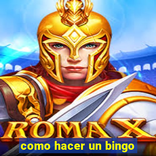 como hacer un bingo