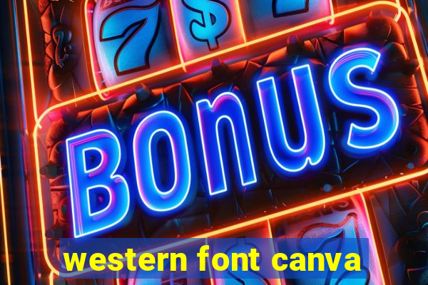 western font canva