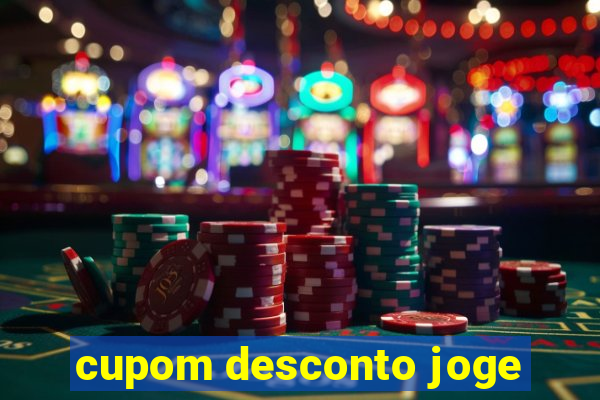 cupom desconto joge