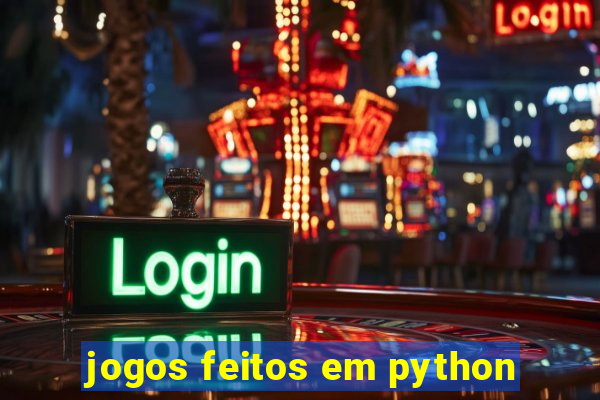 jogos feitos em python
