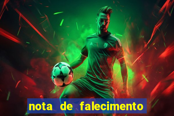 nota de falecimento a tribuna santos