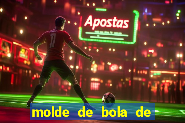 molde de bola de futebol para imprimir