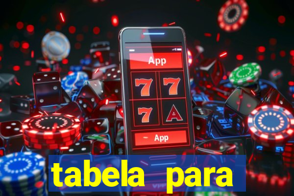 tabela para misturar cores